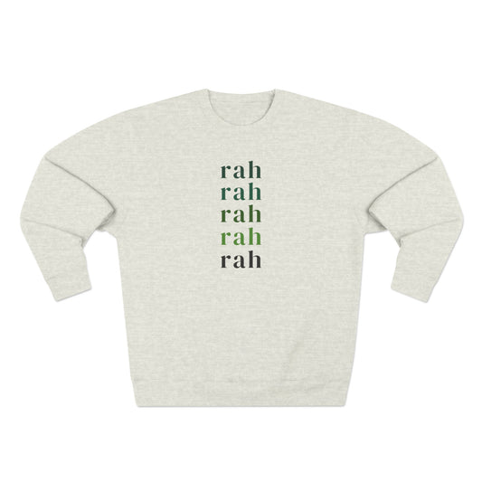 Green and Black Rah Rah Crewneck Sweatshirt