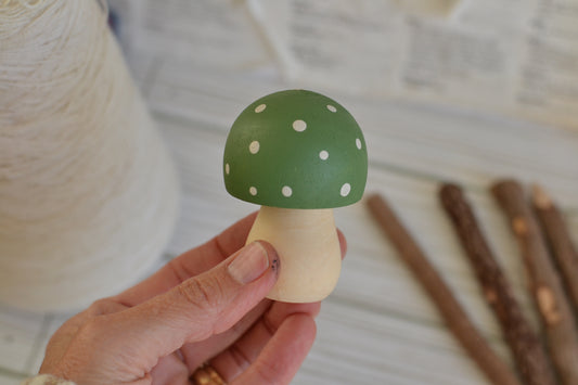 Green Polka Dot Mushroom