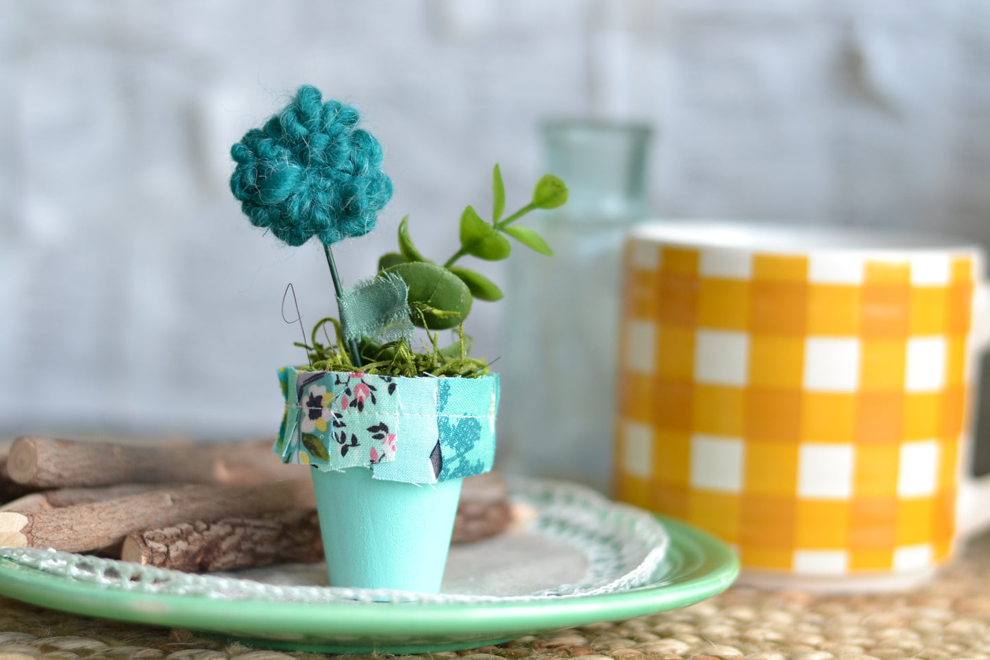 Aqua Flower Pot