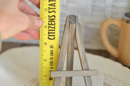 Small Wood Stained Easel for Tiered Trays