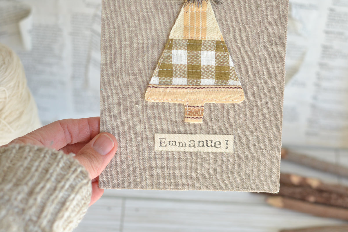 UNFRAMED Neutral Tree Textile Print - Emmanuel