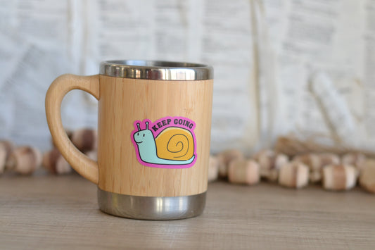 Keep Going Snail Sticker