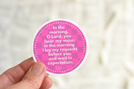 Hot Pink Psalms Sticker