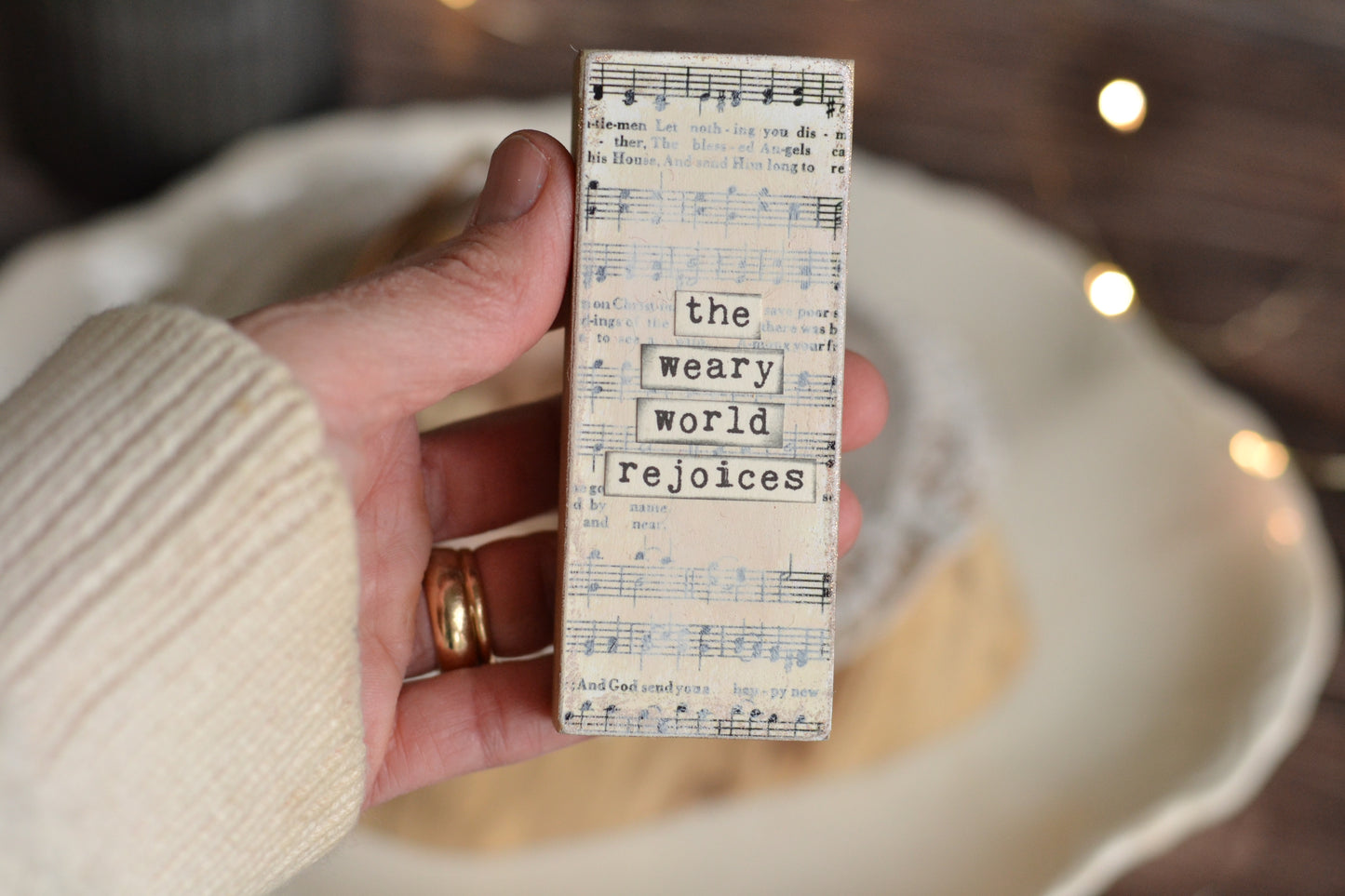 Mini Wood Music Sign - C17