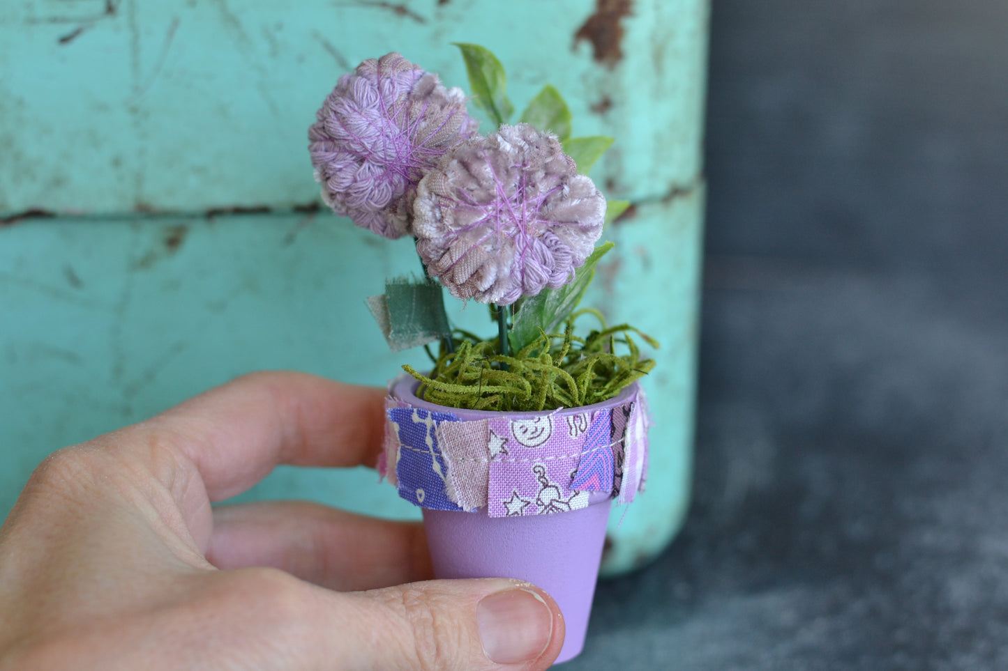 Lavender Flower Pot