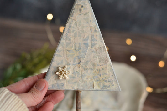 Wood Tree Peg Ornament