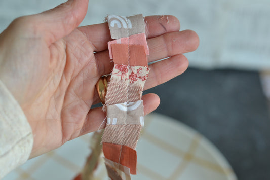 MAUVE Fabric Scrap Riboon - 1 Yard