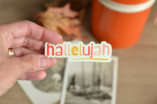 Hallelujah Sticker
