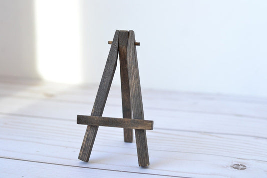 Mini stained wood easel