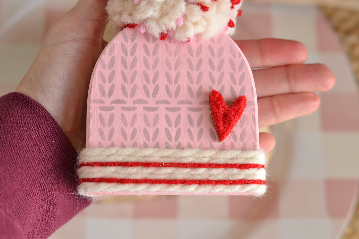 Valentine's Wood Winter Beanie