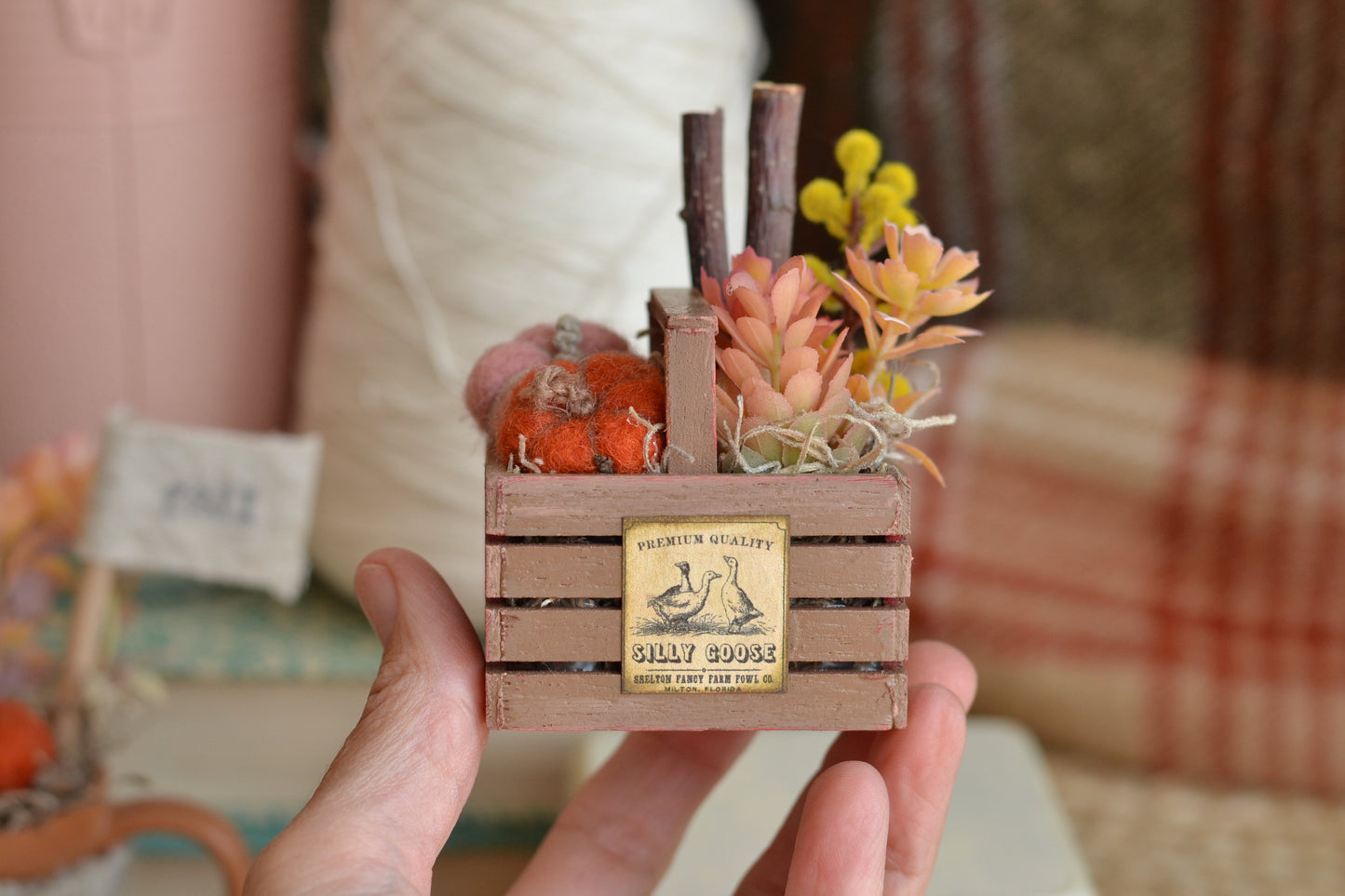 Autumn Floral Mini Basket