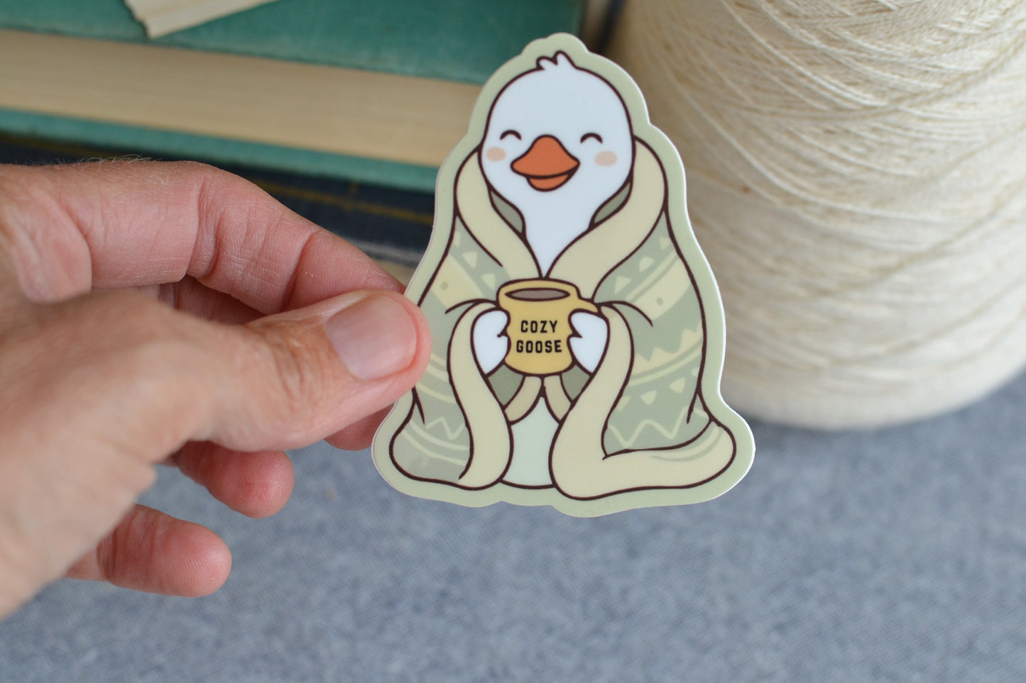 Cozy Goose Sticker - *stickers ship free*