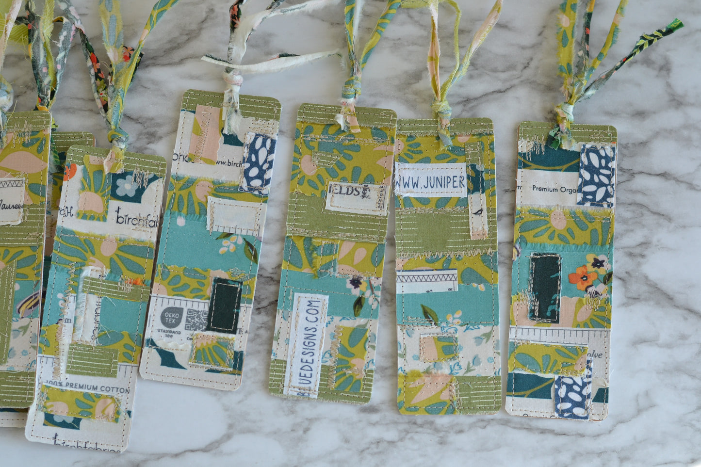 GREEN Scrappy Bookmark