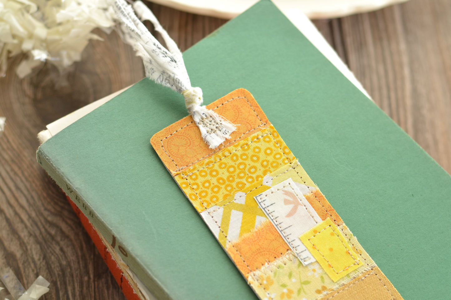 YELLOW Scrappy Bookmark