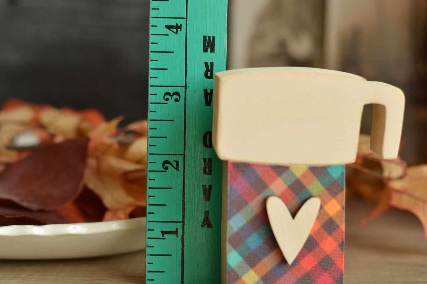 Rust and Orange Small Wood Thermos