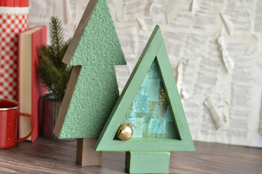 Sage Green Patchwork Tree