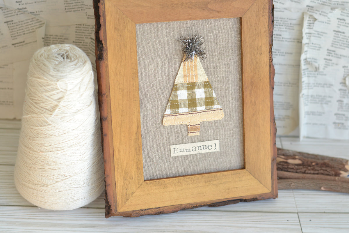 UNFRAMED Neutral Tree Textile Print - Emmanuel