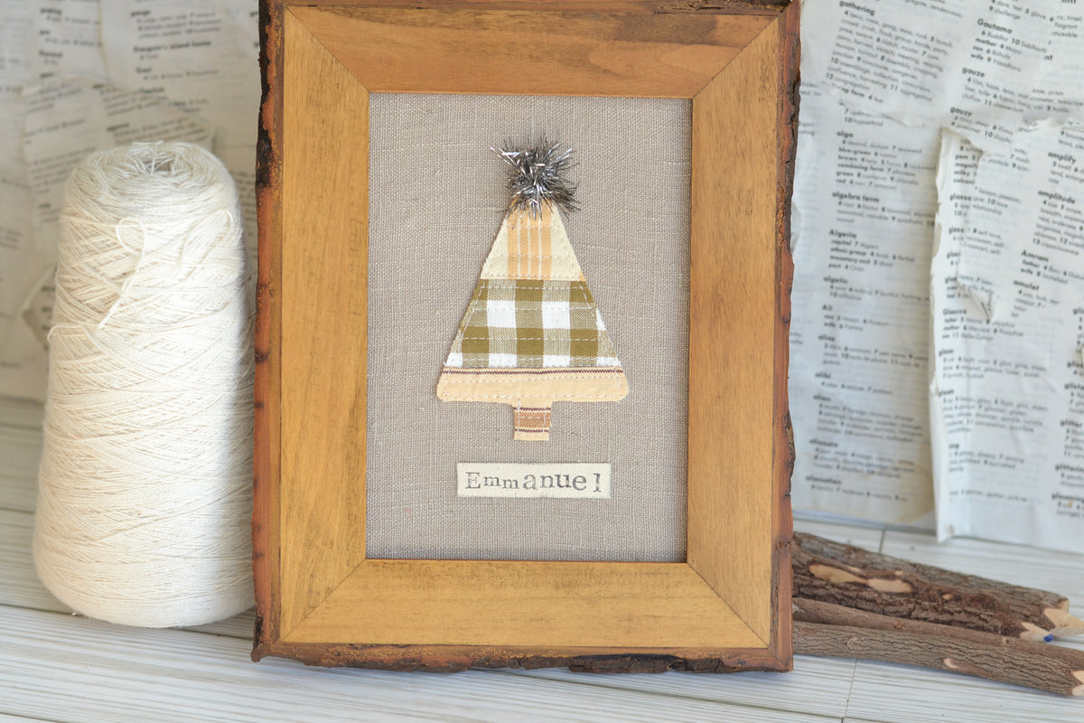 UNFRAMED Neutral Tree Textile Print - Emmanuel