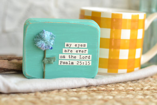 Aqua Blue Psalm Sign - P15