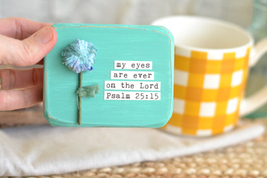 Aqua Blue Psalm Sign - P15