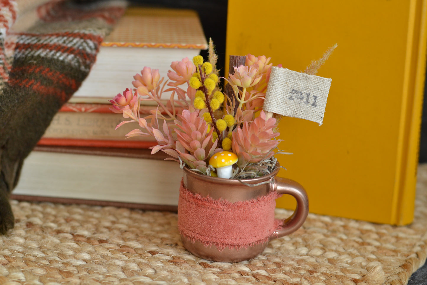 Rose Gold Floral Mini Mug - F31
