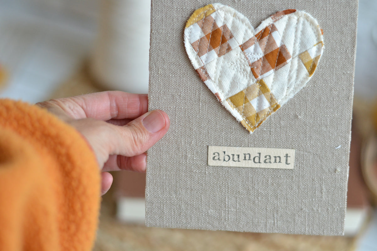 5x7 Textile Art Print - Abundant *frame not included*