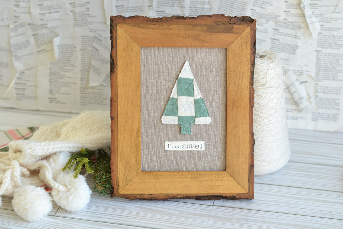 UNFRAMED Quilted Tree - 5"x7" Canvas G49  *frame not included