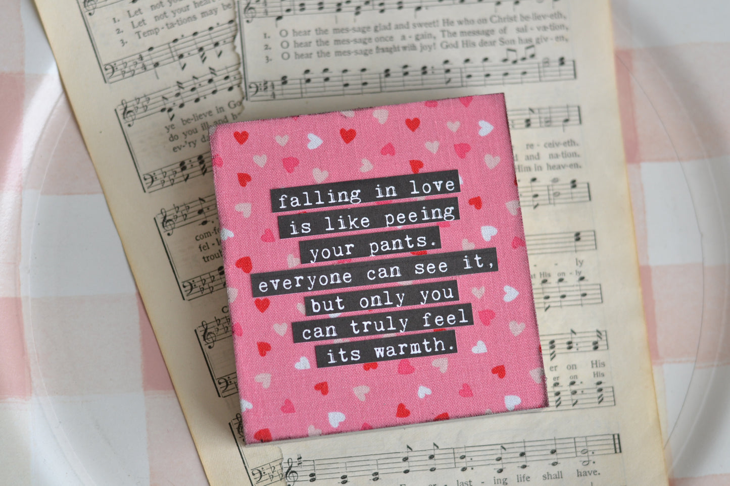 Funny Valentines Pink Sign -V8