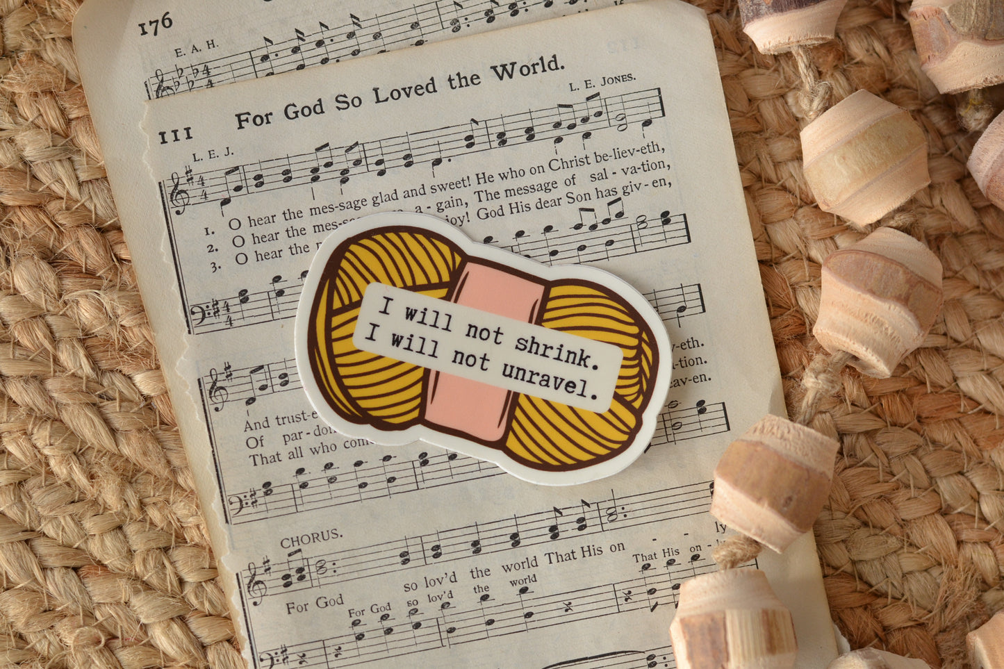 Gold Yarn - I will not shrink