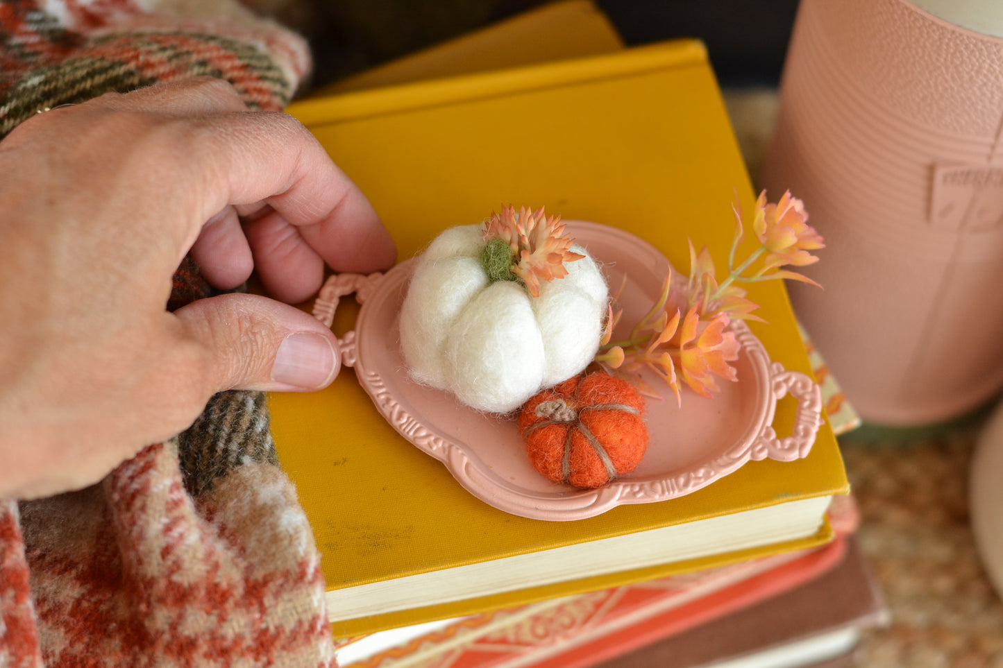 Autumn Floral Mini Blush Tray