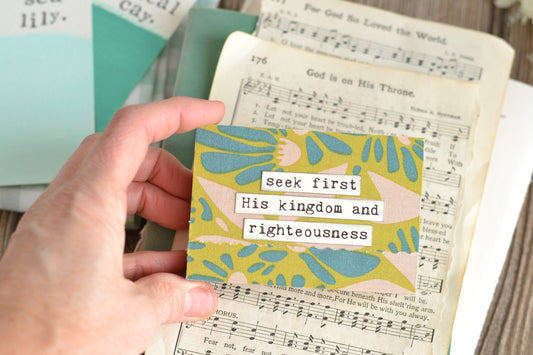 Floral Seek First wood Sign - C17