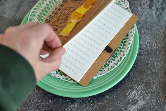 Yellow Lined Library Themed Notebook