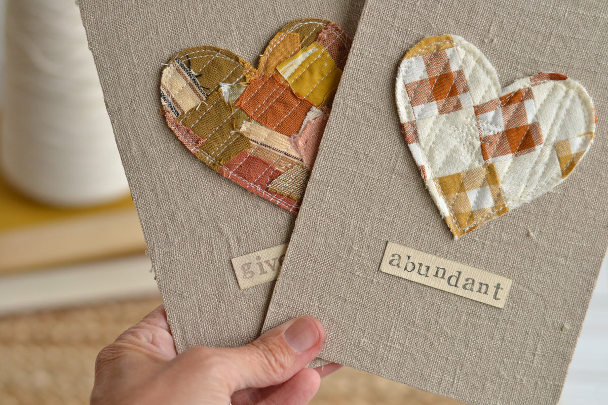5x7 Textile Art Print - Give Thanks *frame not included