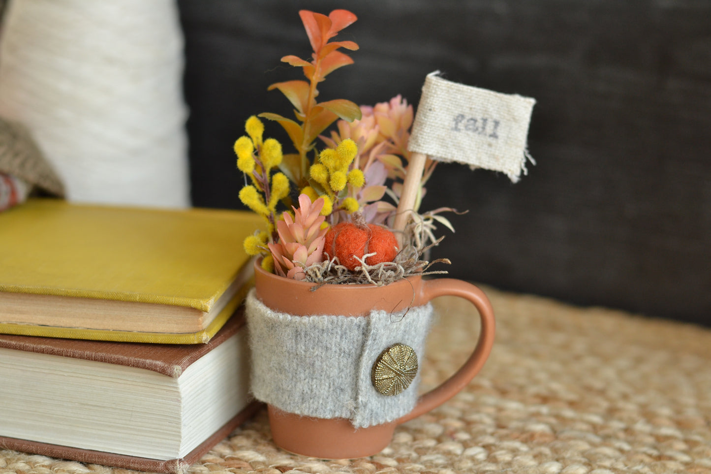 Autumn Floral Mini Mug - F36