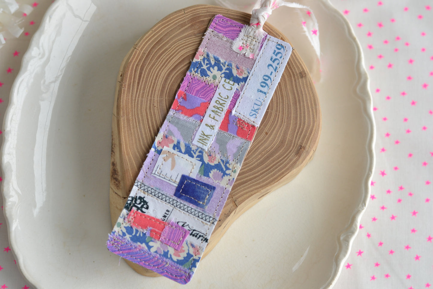 LAVENDER Scrappy Bookmark