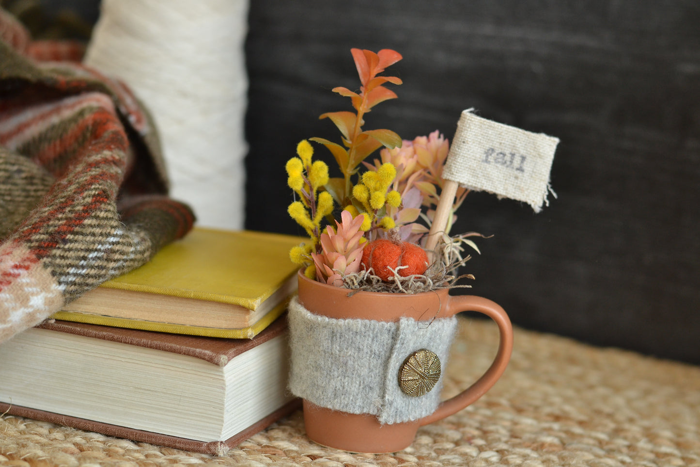 Autumn Floral Mini Mug - F36