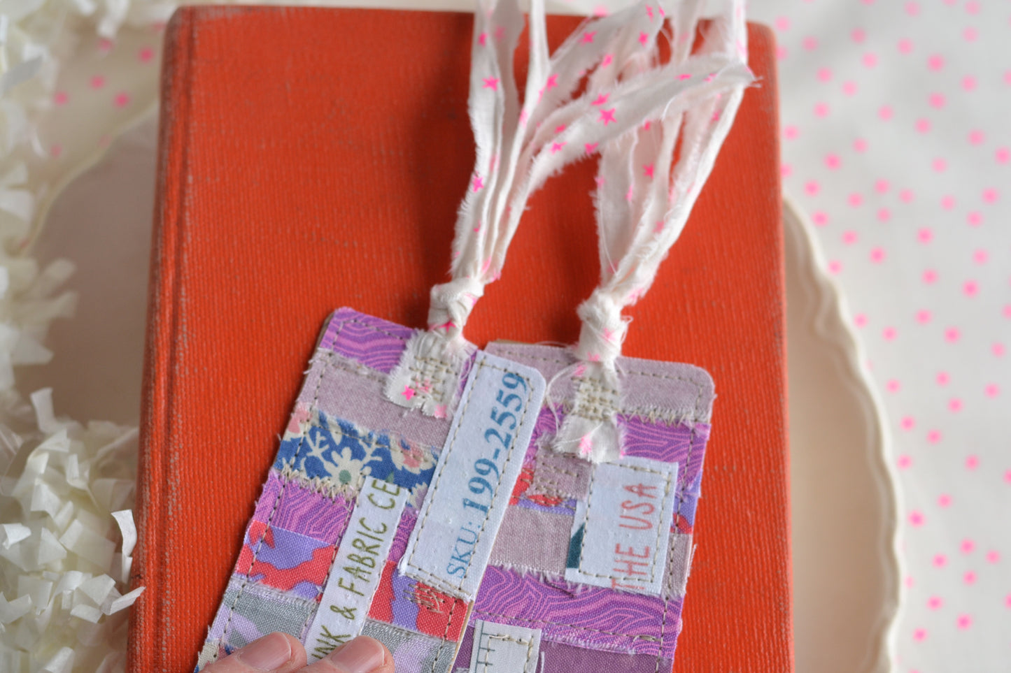 LAVENDER Scrappy Bookmark
