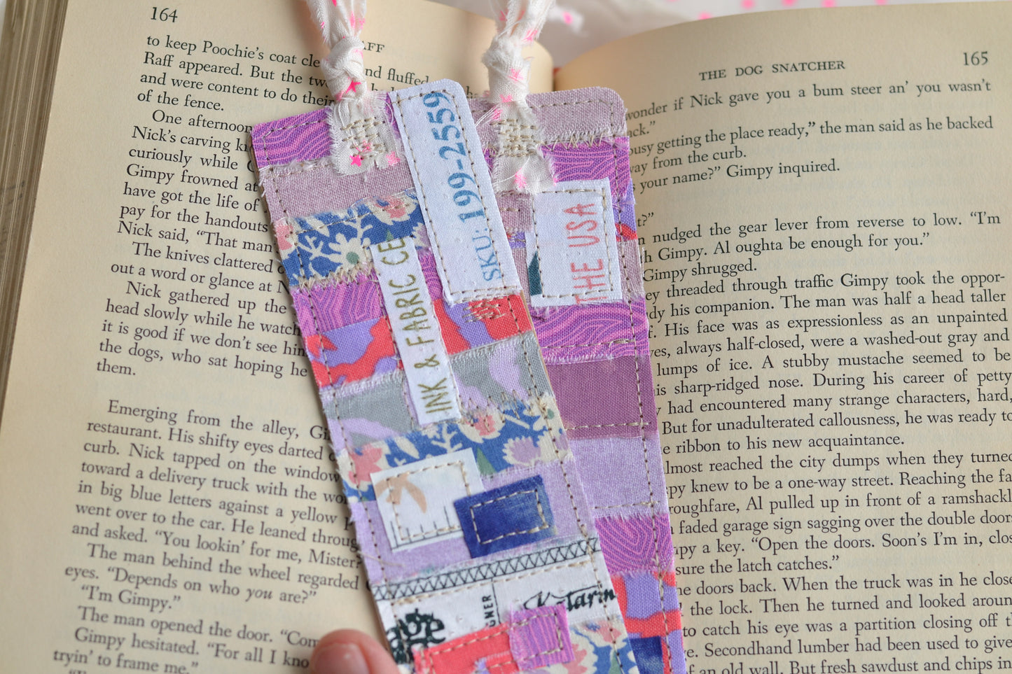 LAVENDER Scrappy Bookmark