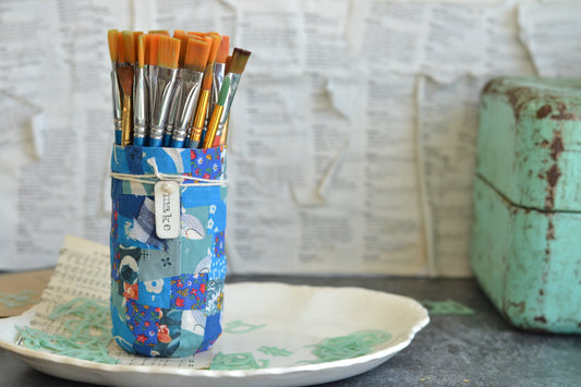 Blue Fabric Container