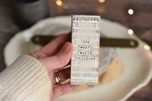 Mini Wood Music Sign - C17