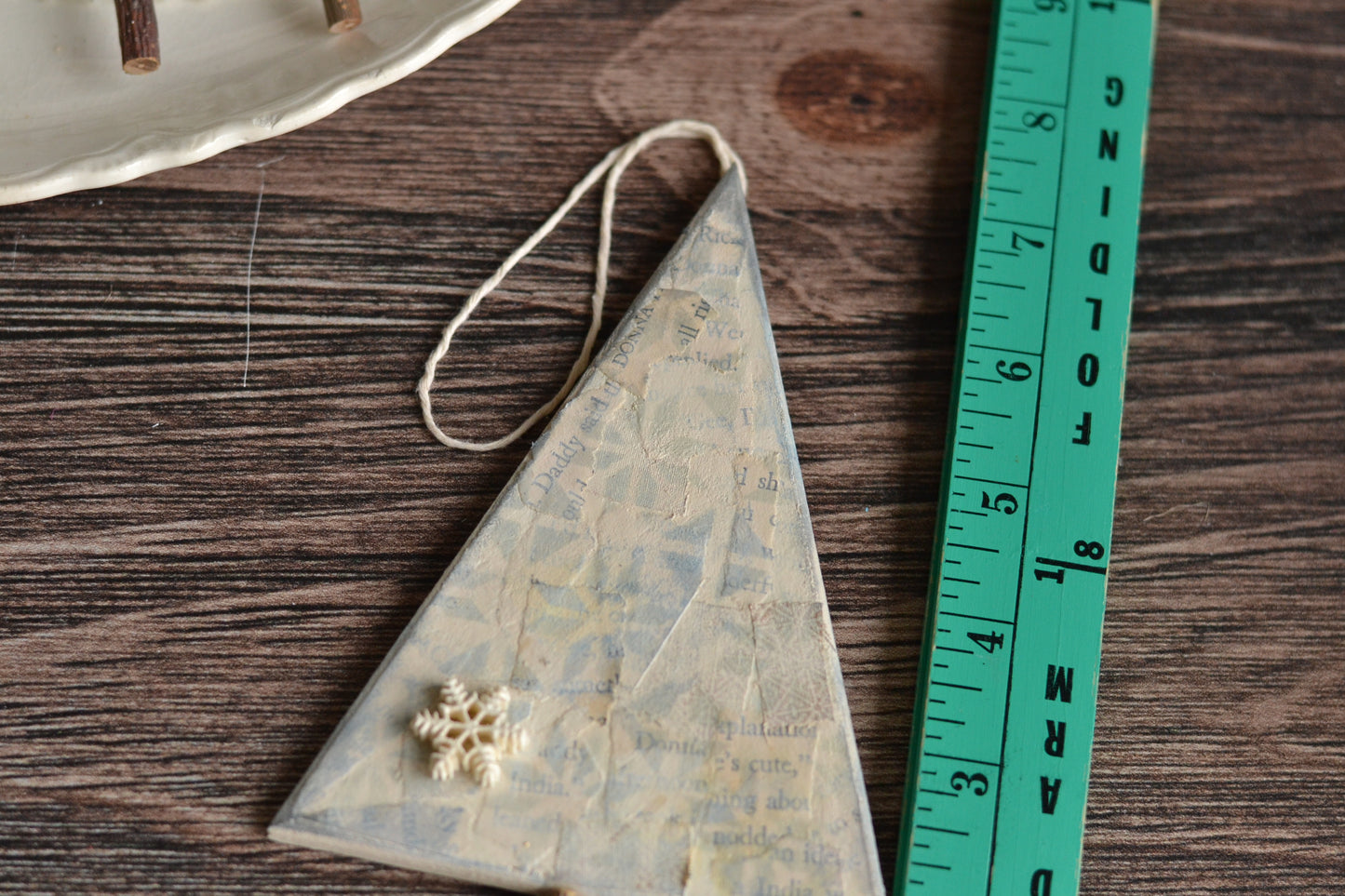 Wood Tree Peg Ornament