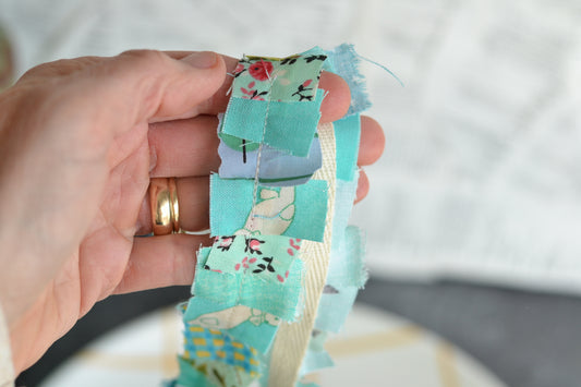 AQUA Fabric Scrap Yarn - 1 Yard