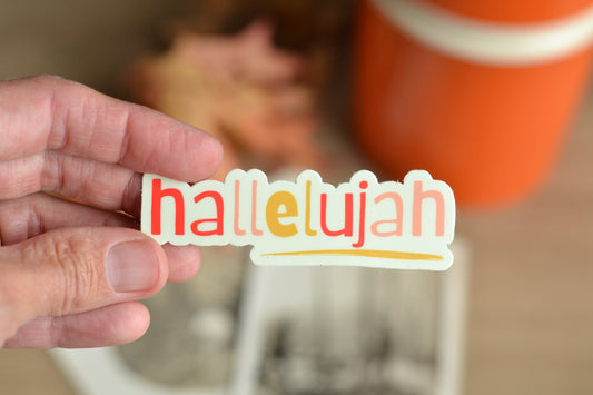 Hallelujah Sticker